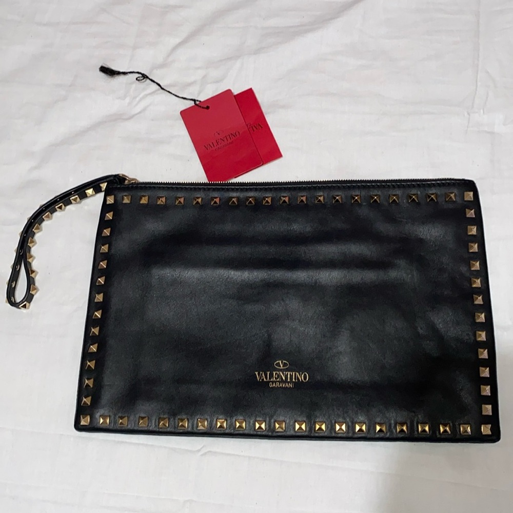 Valentino Rock Stud Clutch with strap - Like New